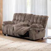 Hieronymus Manual Loveseat Model Fm64001Db-Lv-M By Furniture Of America